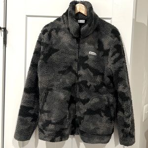 Columbia Camouflage/Camo Fleece Zippered Jacket